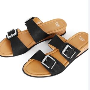 EVANS ⭐️extra wide slippers